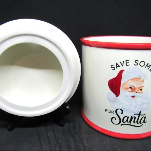 Hallmark “Save some for Santa” Cookie Jar/ Canister NEW - Picture 5 of 6